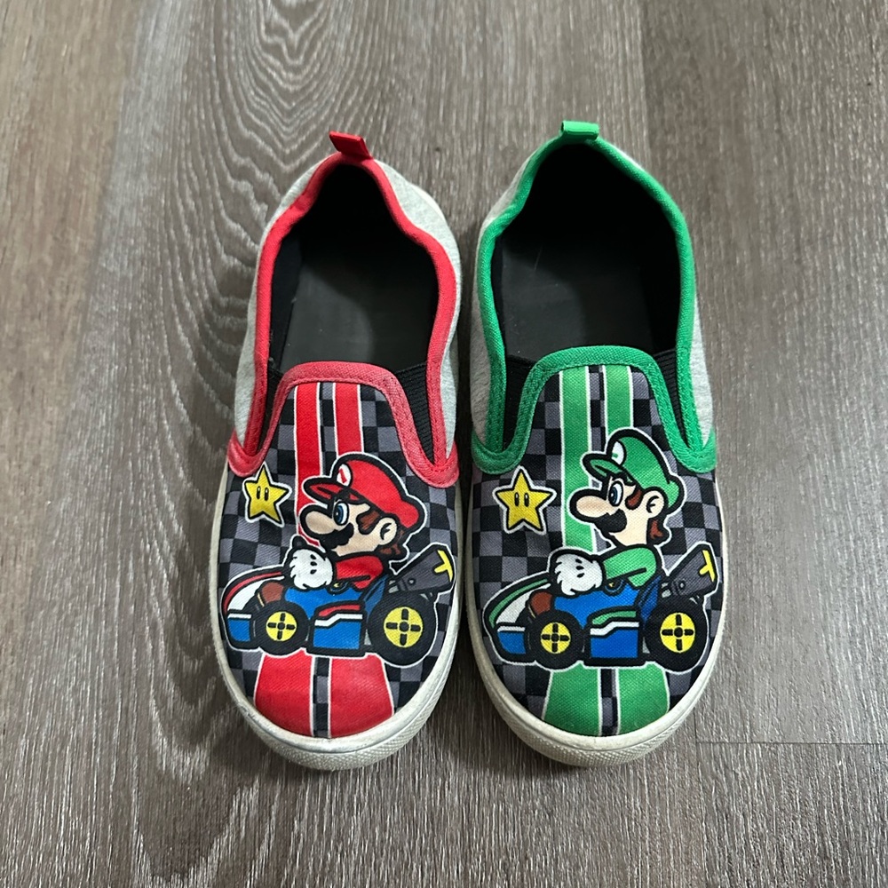 Kids Slip-On Shoes with Mario and Luigi Design